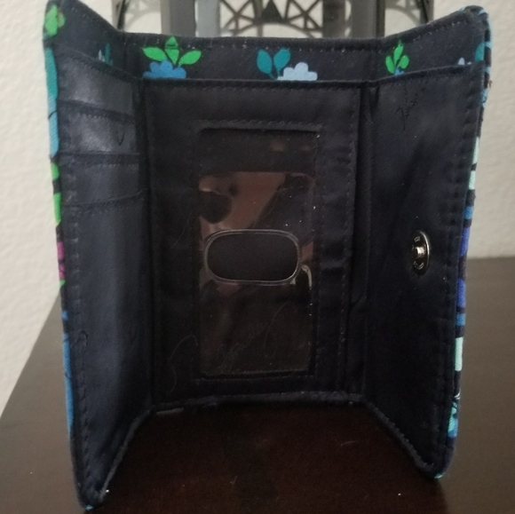 Vera Bradley Midnight Blues trifold wallet - Picture 3 of 6